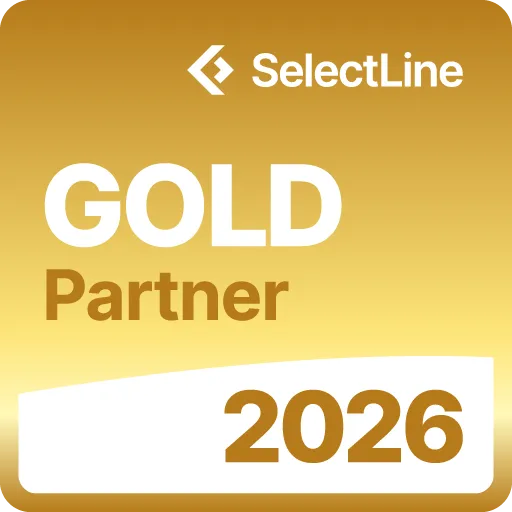 SelectLine Gold Partner 2026 Zertifikat