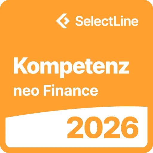 SelectLine Kompetenz neo Finance 2026 Zertifikat